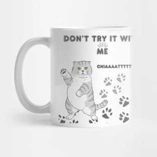 Cat don’t try it with me Mug